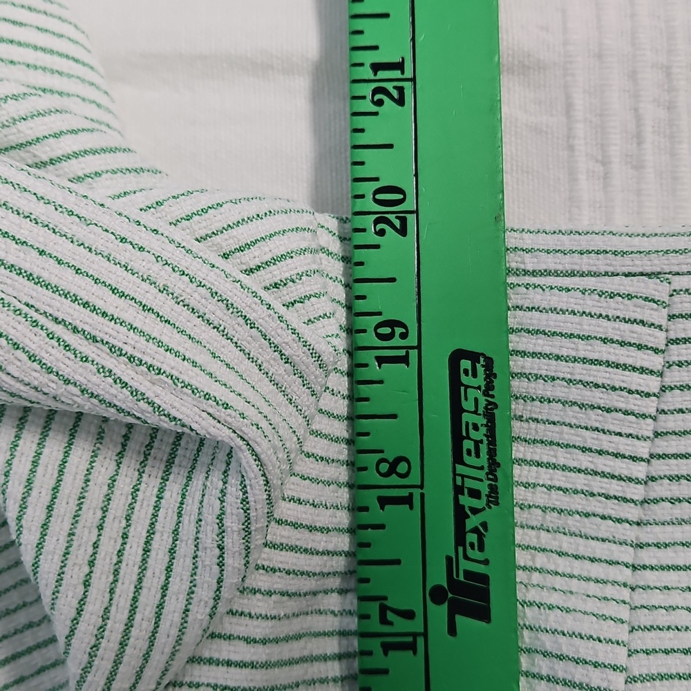 Preston & York Judith Boucle Tweed Round Neck Jacket: Green/White Stripe:Size- 8 - Picture 11 of 14
